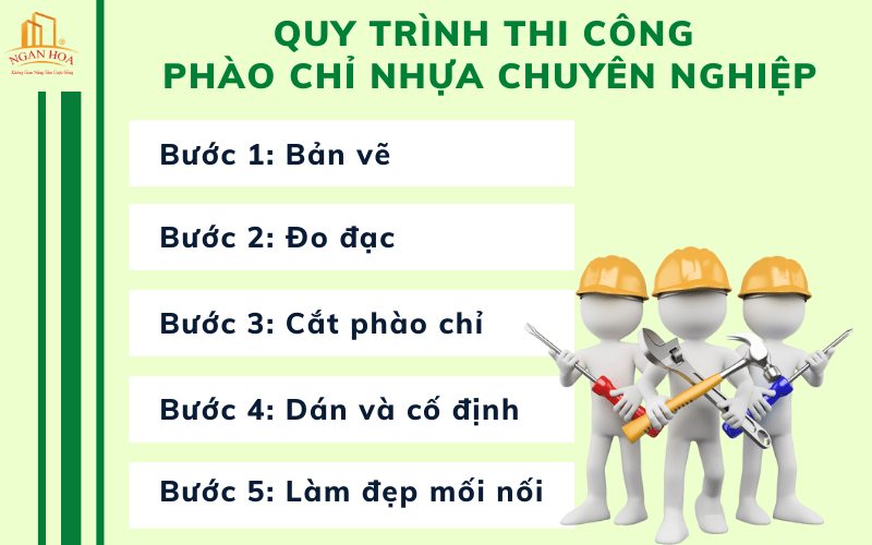 Cách thực hiện thi công phào chỉ nhựa hiệu quả.