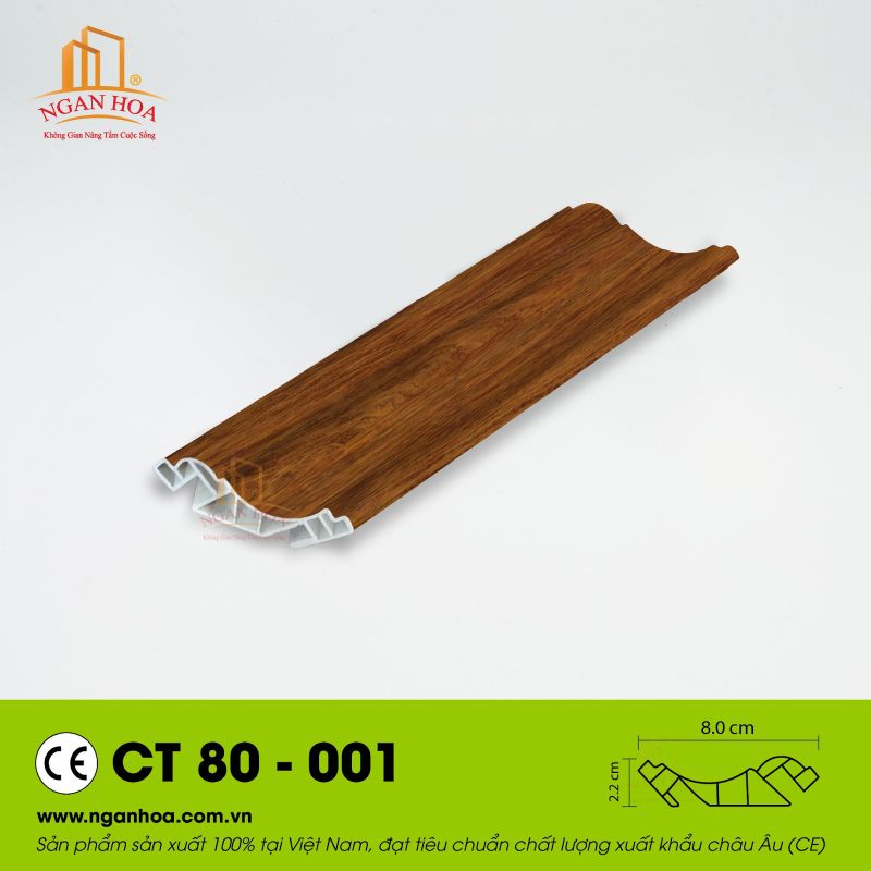 Mẫu phào PVC CT 80-001