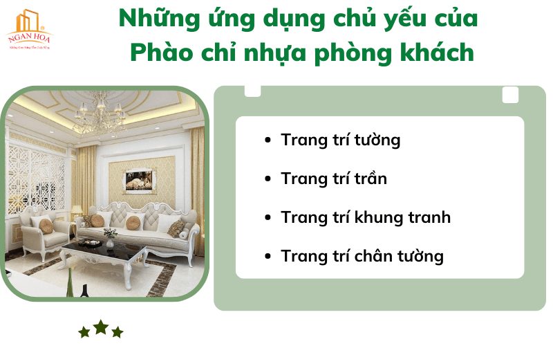 Ứng dụng của phào chỉ nhựa Bình Thuận