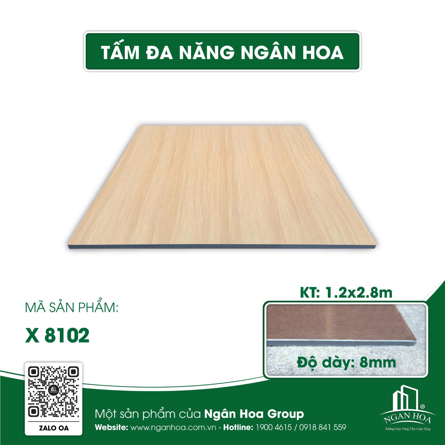Tấm đa năng Ngân Hoa X 8102