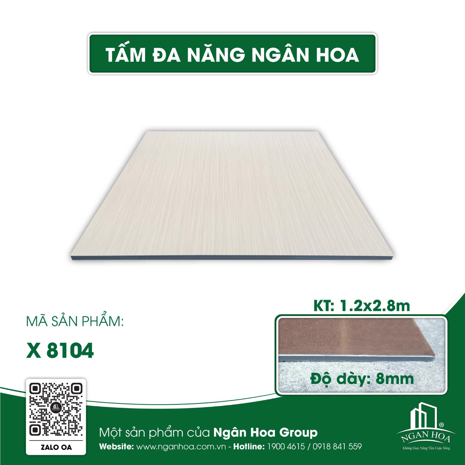 Tấm đa năng Ngân Hoa X 8104