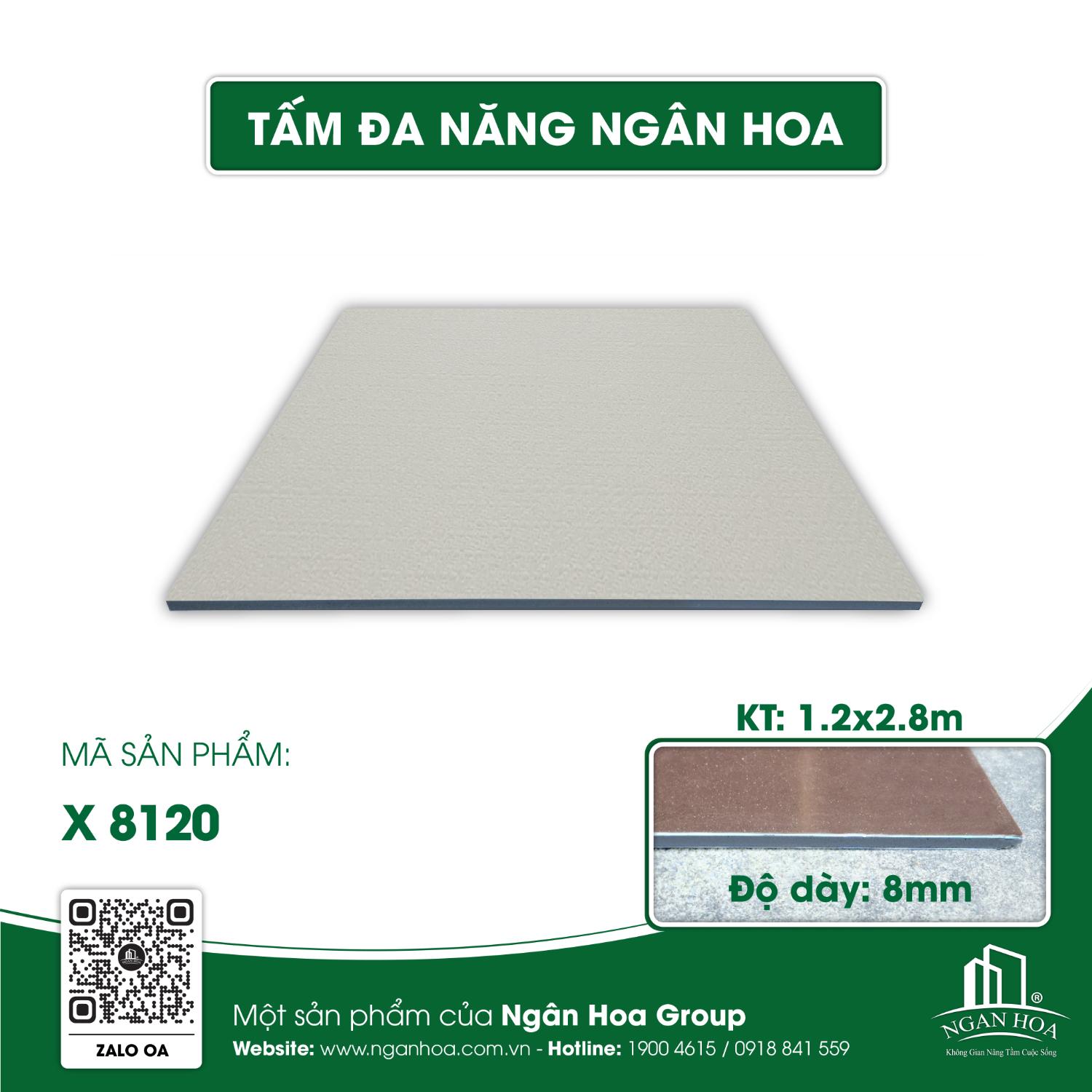 Tấm đa năng Ngân Hoa X 8120