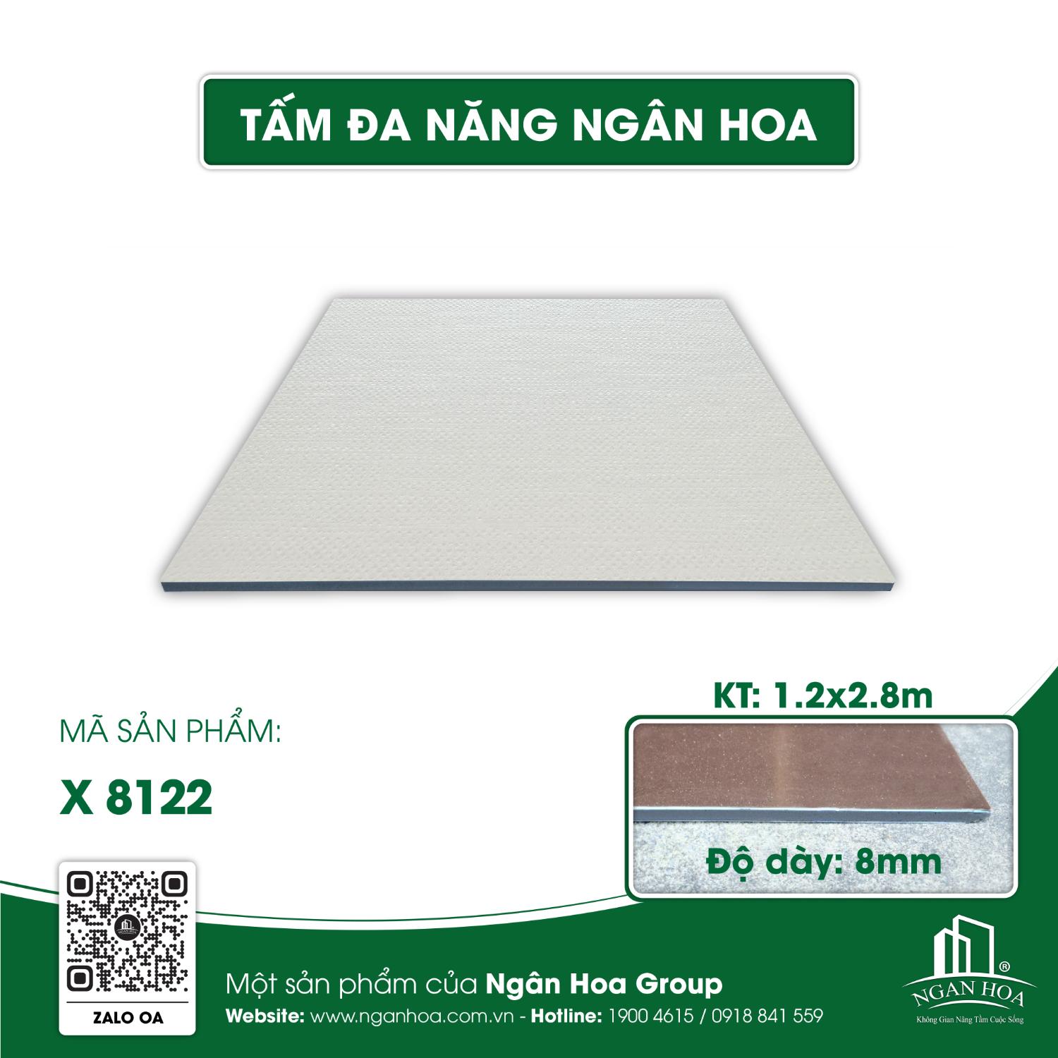 Tấm đa năng Ngân Hoa X 8122