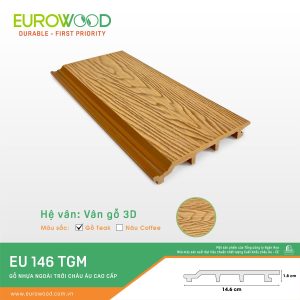 Tấm ốp gỗ nhựa ngoài trời EU 146 TGM