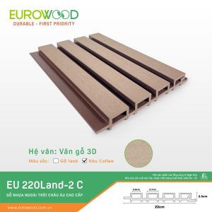 Tấm ốp gỗ nhựa ngoài trời EU 220Land-2 C