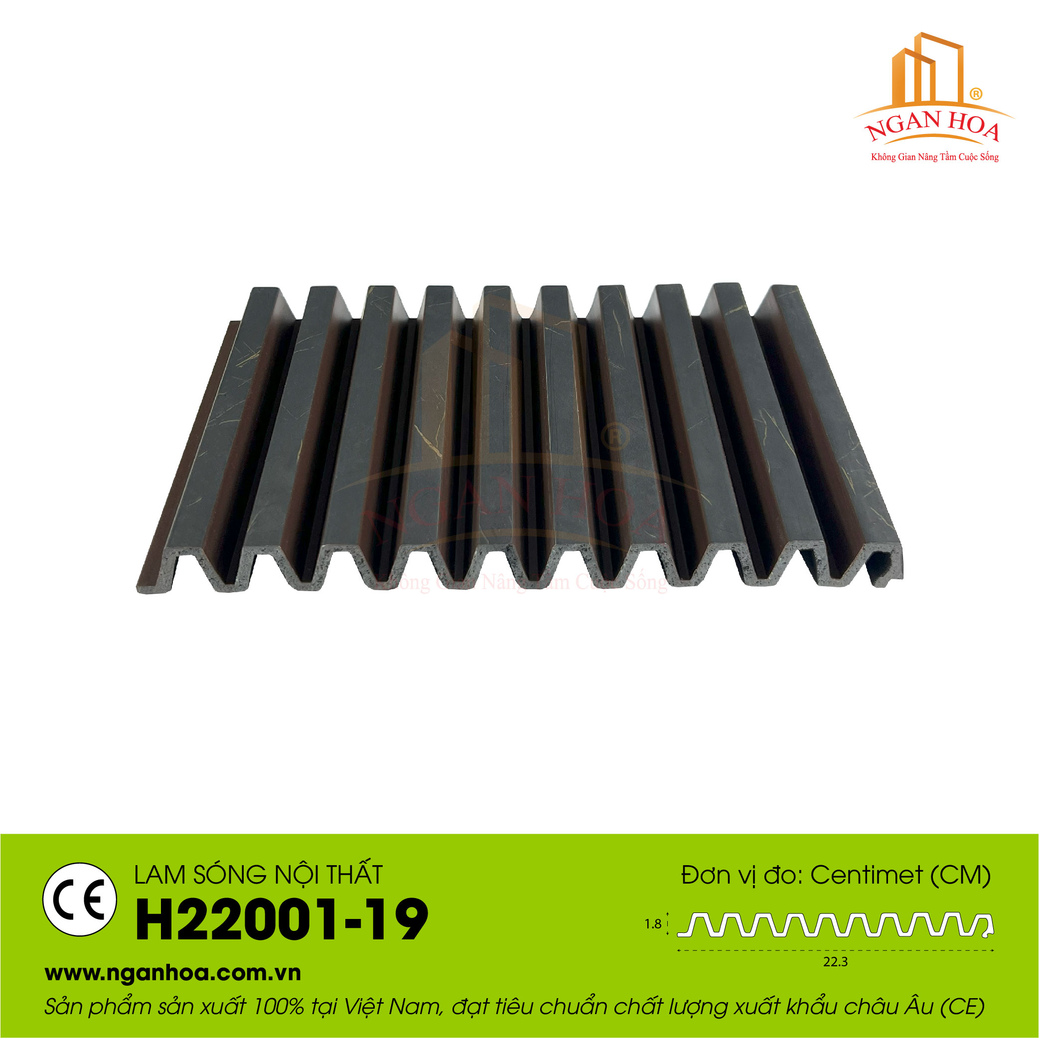 Tấm ốp lam sóng H22001-19