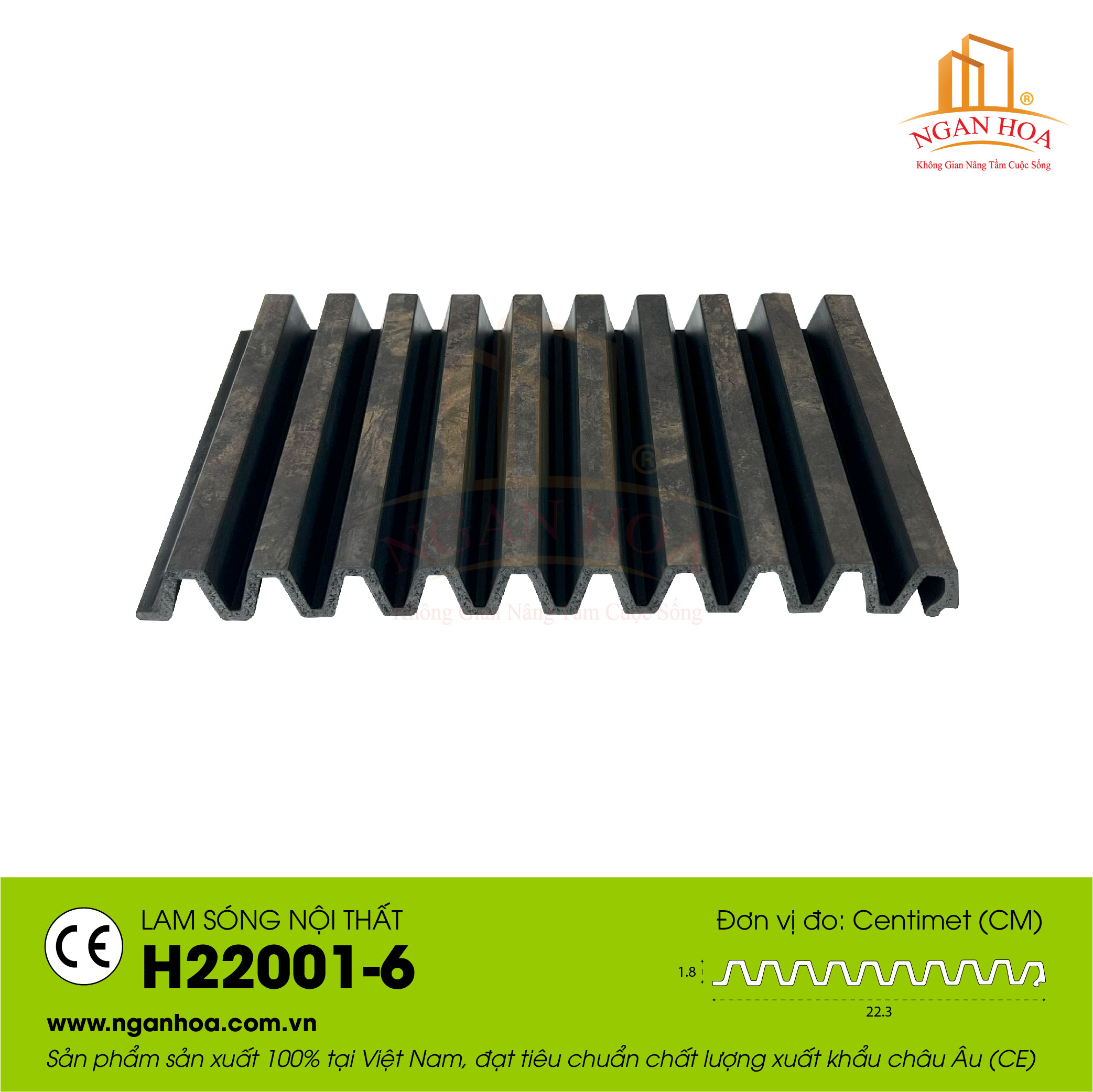 Tấm ốp lam sóng H22001-6